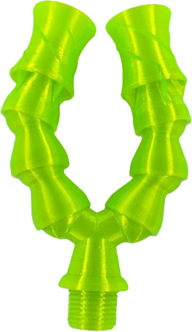 3DReeF Dual Random Flow Generator Kit Compatible with Fluval Flex 32.5, 1/2in RFG Nozzles, Reef Safe PETG, Includes Loc-Line and Y Fitting (Black) - Image 3